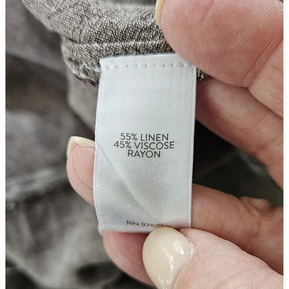 J. Jill Pure Jill Linen Blend Asymmetrical Sleeveless Dress lagenlook Med Petite - Picture 4 of 8